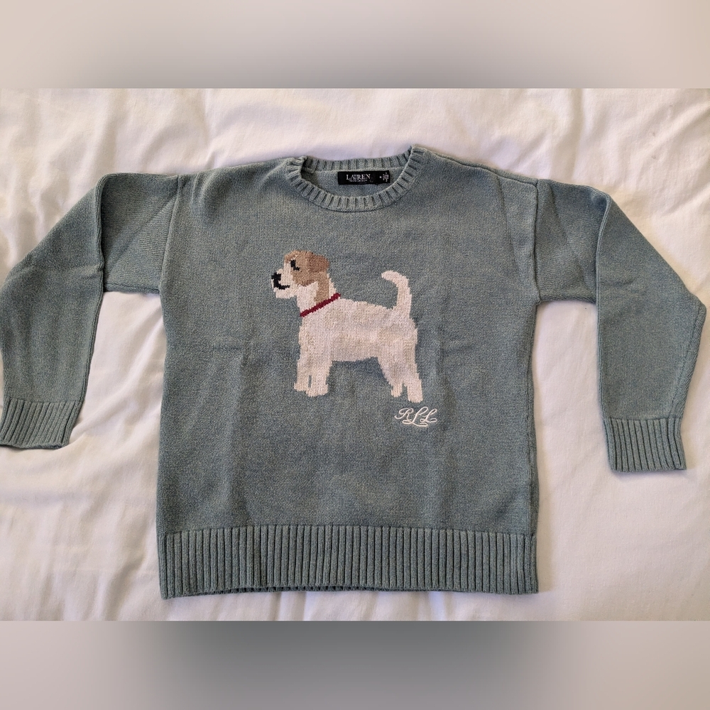 Ralph Lauren Sage Green Knit Sweater